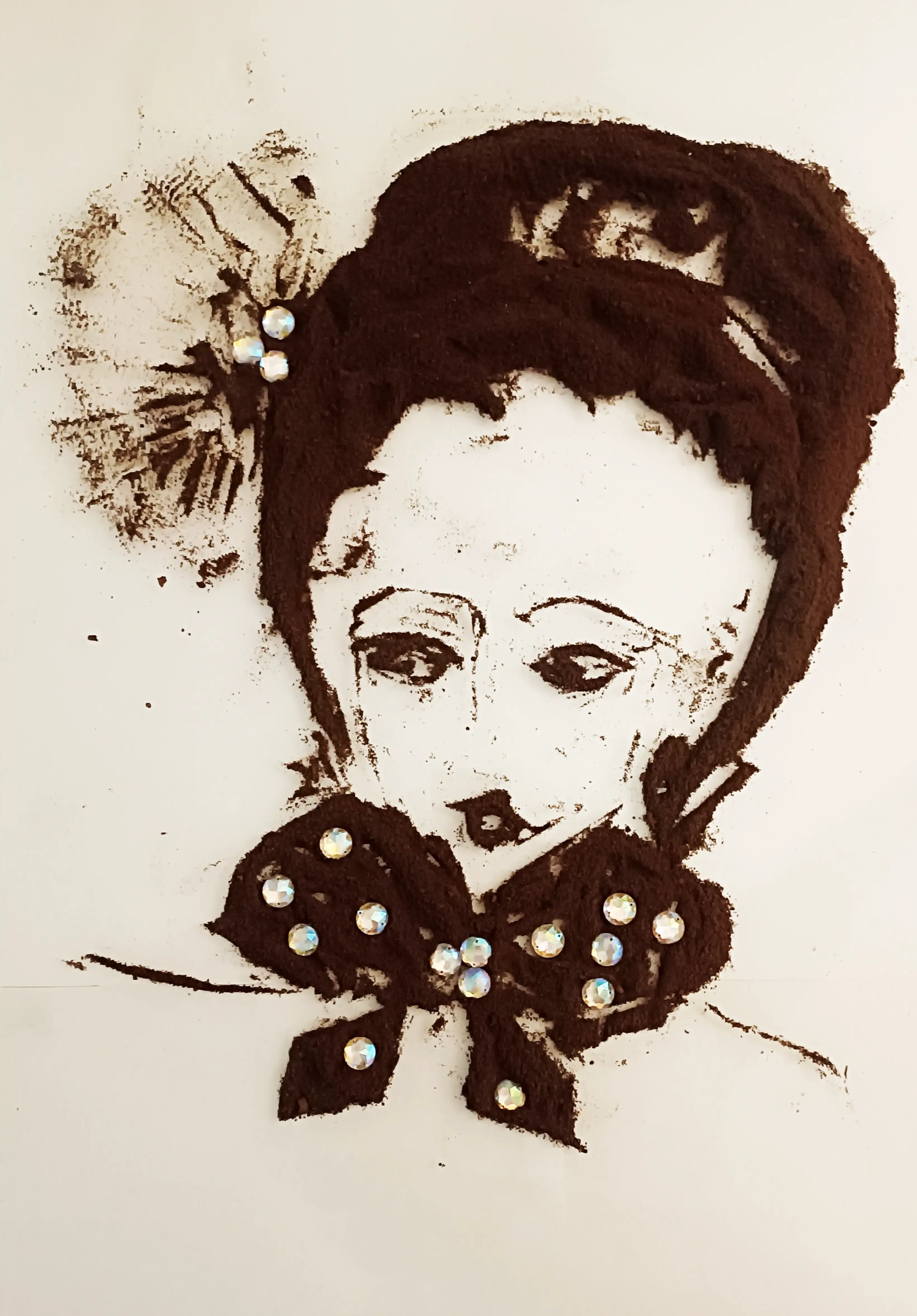 Mujer con moño